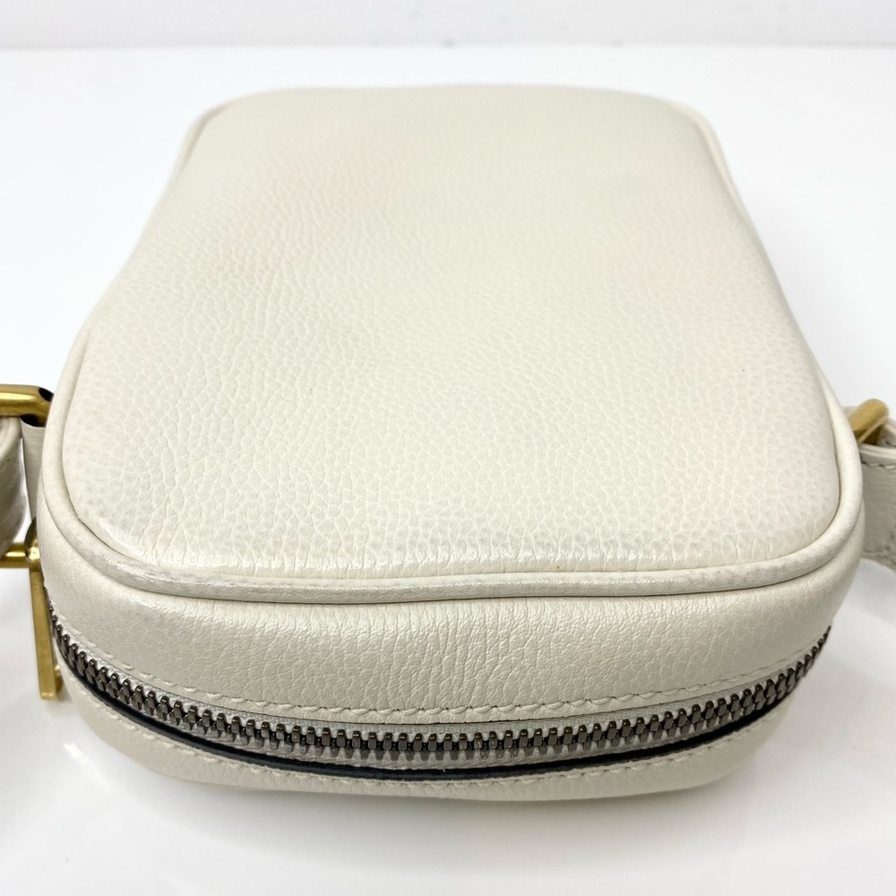 Authentic Gucci Grained Calfskin Logo Messenger Bag - Picture 6 of 15